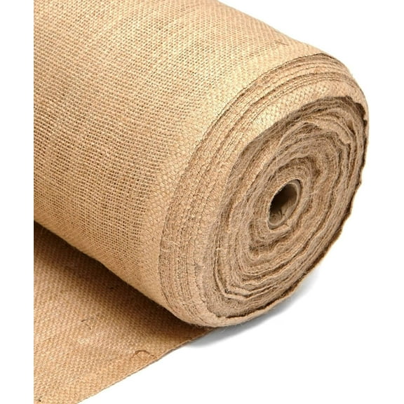AK TRADING CO. 90" Wide Burlap Fabric 10oz Natural - Heavy Duty, 100% Jute Burlap - Eco-Friendly, Breathable, Ideal for Home Decor, Crafting, Landscaping, & Agricultural Projects - 90 Inches x 5 Yards