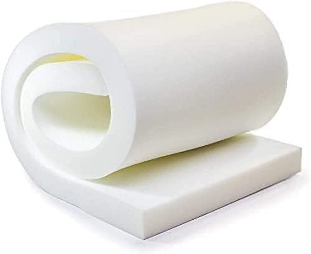 2x 24 x 72 White Foam Upholstery Sheet with Medium Density Foam Pad