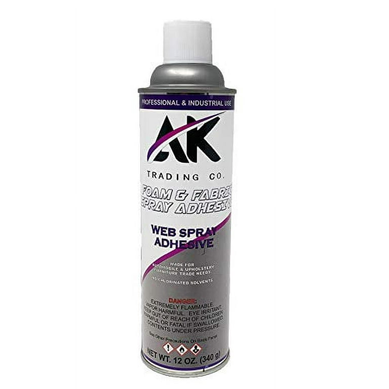 AK Trading Co. Professional Quality General Multipurpose Spray Adhesive, Perfect for Acoustic Panels & Craft Upholstery Foam Adhesive & Fabric Glue