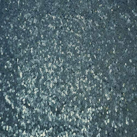 AK TRADING CO. Sparkly Glitz Sequins Beaded Fabric - by The Yard - Perfect for Decor, Home, Clothing, Event Decor, DIY Arts & Crafts and More. - COPPEN Blue, 25 Yards