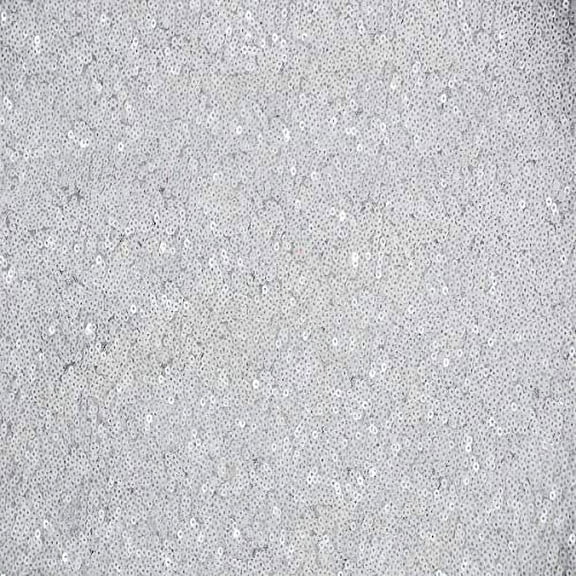 AK TRADING CO. Sparkly Glitz Sequins Beaded Fabric - by The Yard - Perfect for Decor, Home, Clothing, Event Decor, DIY Arts & Crafts and More. - White, 1 Yard