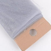 AK TRADING Premium Glitter Tulle Fabric Bolt، 54 W، Silver