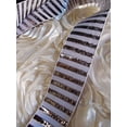 thumbnail image 1 of AK-Trading 1.5" x 25 Yards Metallic Candy Striped Gift Wrap & Craft Ribbon - Silver, 1 of 3