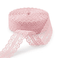 thumbnail image 1 of AK-Trading Floral Lace Ribbon 1 Inch x 10 Yards for Crafts and Decoration- Salmon, 1 of 10