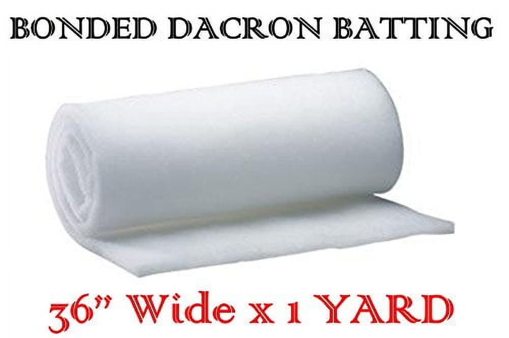 AK-Trading 36 Inch Wide Bonded Dacron Upholstery Grade Polyester Batting (5 Yards)