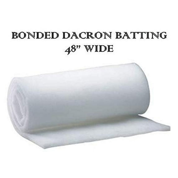 AK-Trading 48 Inch Wide Bonded Dacron Upholstery Grade Polyester Batting (5 Yards)