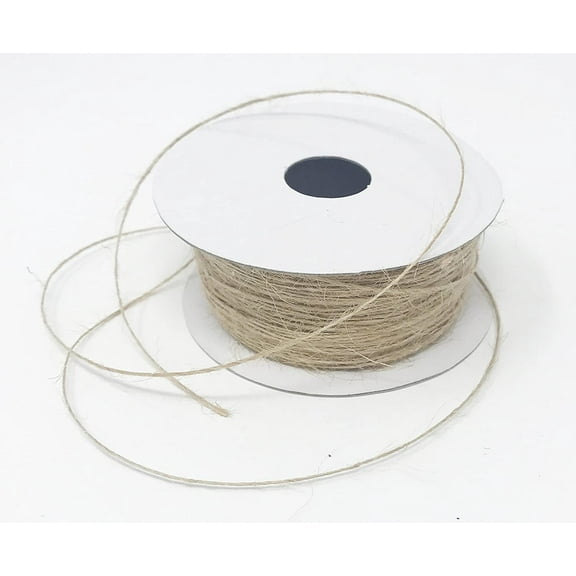 AK Trading 50 Yards Natural Jute Twine Gift Twine String Packing String Spool - 1 Ply