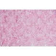 thumbnail image 1 of AK Trading 54-Inch Wide Premium Satin Rosette 3D Rose Design Ribbon Fabric (Pink, 1 Yard), 1 of 2