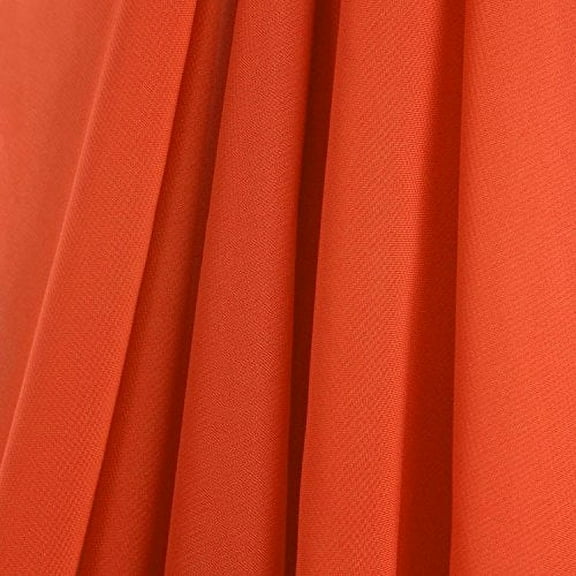 AK-Trading 58" x 120" Orange Chiffon Drapes Panels for Wedding Events & Decor- Backdrop Draping Curtains