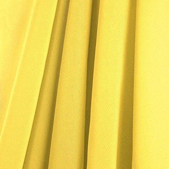 AK-Trading 58" x 120" Yellow Chiffon Drapes Panels for Wedding Events & Decor- Backdrop Draping Curtains