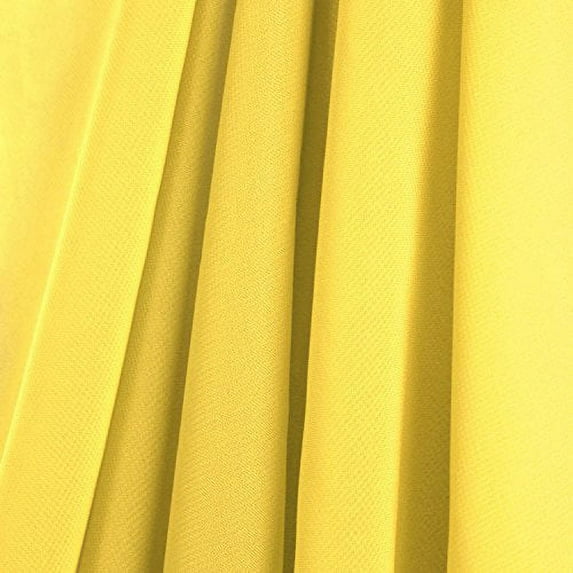 AK-Trading 58" x 120" Yellow Chiffon Drapes Panels for Wedding Events & Decor- Backdrop Draping Curtains