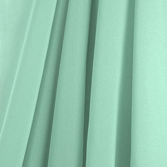 AK-Trading 58" x 168" Mint Green Chiffon Drapes Panels for Wedding Events & Decor- Backdrop Draping Curtains