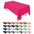 thumbnail image 1 of AK-Trading 60 x 102-Inch Rectangular Polyester Tablecloth - Fuchsia, 1 of 19