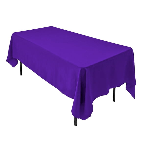 AK-Trading 60 x 126-Inch Rectangular Polyester Tablecloth - Made in USA - Purple