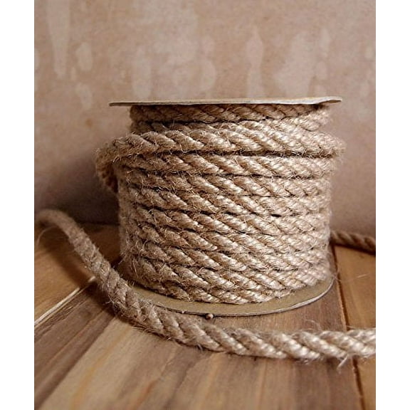 AK-Trading 6mm x 10 Yards Jute Rope Cord Twine (Natural)