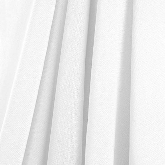AK-Trading Chiffon Drapes Panels for Wedding Events & Decor- Backdrop Draping Curtains (115" x 144", White)