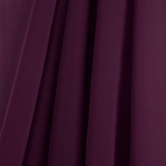 AK-Trading Chiffon Drapes Panels for Wedding Events & Decor- Backdrop Draping Curtains (58" x 168", Plum)