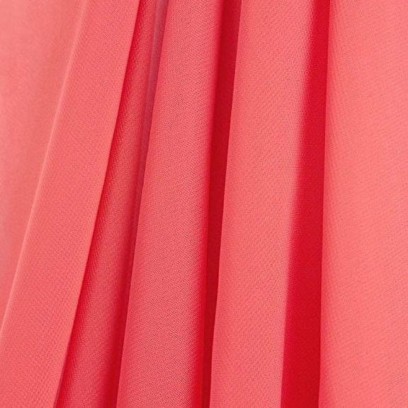 AK-Trading Chiffon Drapes Panels for Wedding Events & Decor- Backdrop Draping Curtains (58"x120", Coral)