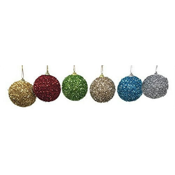 AK Trading Christmas Ball Ornaments 3D Shatterproof Christmas Decorations Tree Balls for Party Decoration, Christmas Tree Decoration, Medium 2.5 Inches