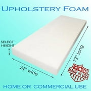 AK Trading Foam Sheet, Upholstery Foam, Home and Commercial 3 x 24 x 72