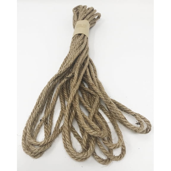 AK Trading Natural Jute Rope 4MM x 10 Yards Rope Cord for Arts Crafts DIY Decoration Gift Wrapping