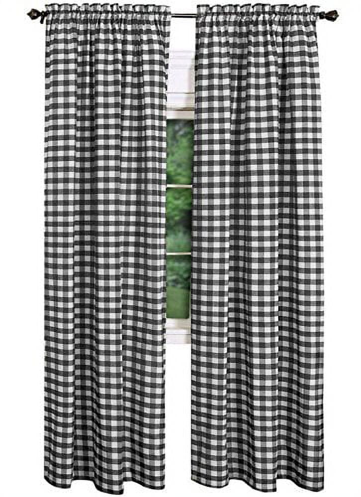 AK-Trading - Set of 2 Pcs. - Buffalo Check Plaid Gingham Window Curtain ...