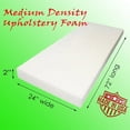 thumbnail image 1 of AK-Trading Upholstery Foam Cushion - Medium Density 2" Height x 24" Width x 72" Length - Home or Commercial Use Seat Replacement Foam Cushion - Made in USA, 1 of 2
