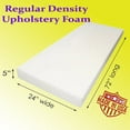 thumbnail image 1 of AK-Trading Upholstery Foam Cushion - Regular Density 5" Height x 24" Width x 72" Length - Home or Commercial Use Seat Replacement Foam Cushion - Made in USA, 1 of 2