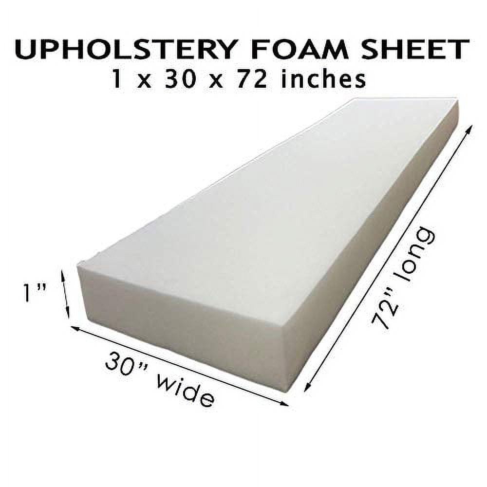 1 x 30 x 72 Upholstery Foam Cushion (Seat Replacement