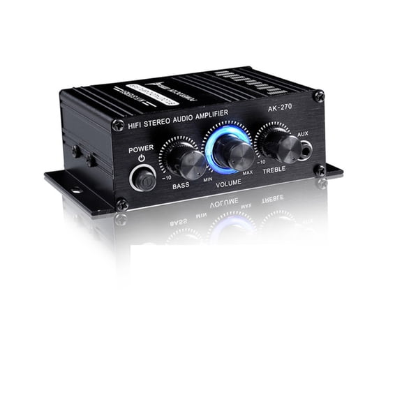 AK270 400W 12V Hifi Power Amplifier Stereo Home Car BASS Amp Music Player Car Speaker Class D Car Home Sound Power Amp ,Small Footprint