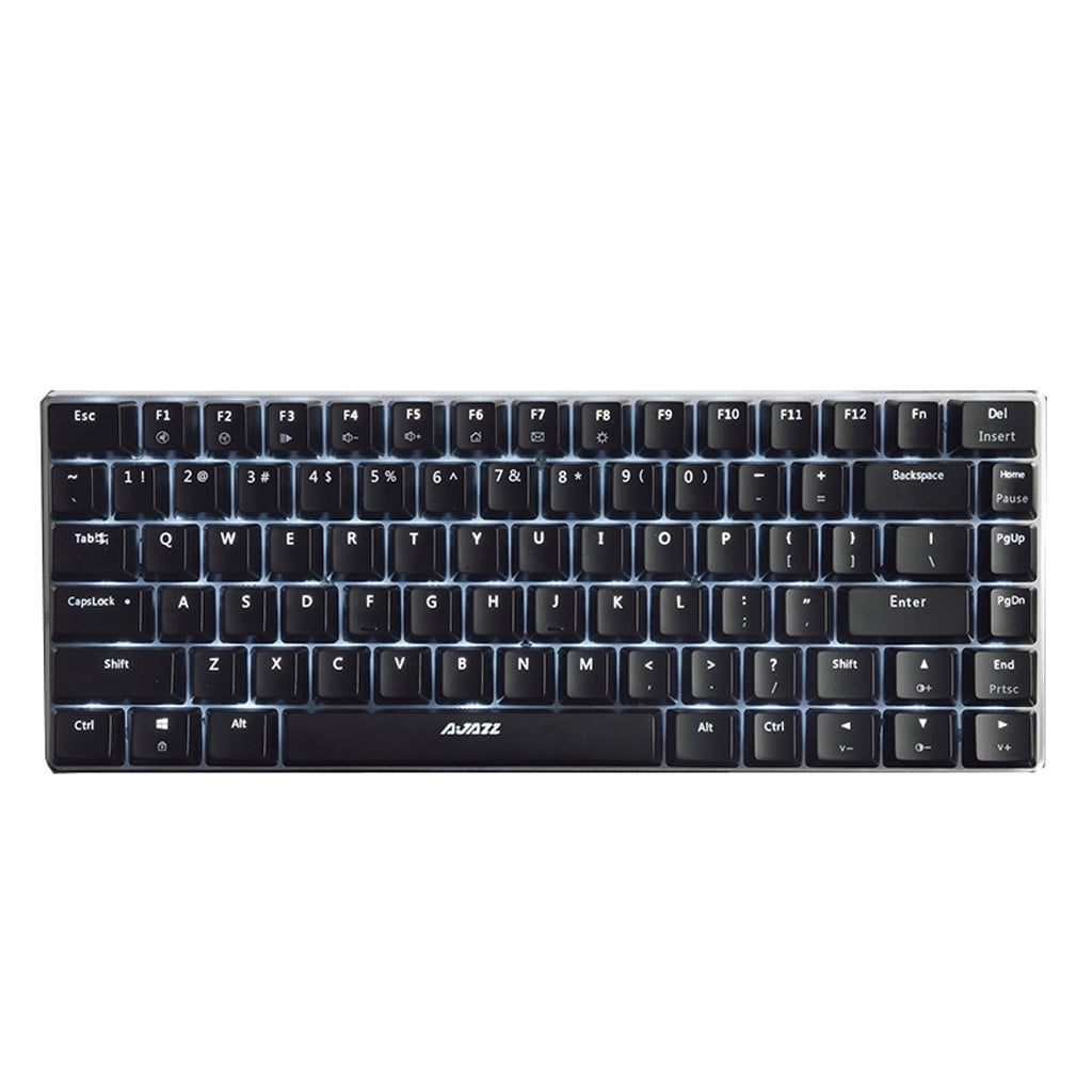 AK33 Mechanical Keyboard Blue Black 82Keys Backlit Gaming Keyboard