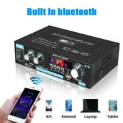 AK35 800W Home Digital Amplifiers Audio 110-240V Bass Audio Power Bluetooth-compatible Amplifier Hifi FM USB Auto Music Subwoofer Speakers Bluetooth-compatible receiver