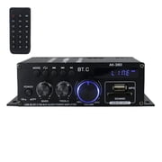 AK380 800W Home Car Power Amplifier 2 Channel 5.0 Audio Digital Amplifier FM USB Remote Control HIFI Stereo Subwoofer ,Bass Treble Control
