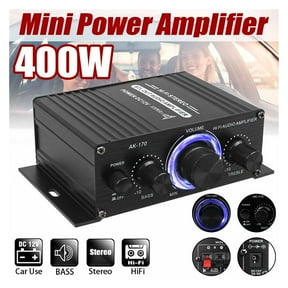 Ak380 800W 12V Power Amplifier Bluetooth 5.0 Stereo Home Car BASS Amp Music Player Bluetooth Car Speaker Class D FM USB/SD ,Small Footprint