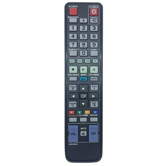 AK59-00104R Replacement Remote Control fit for Samsung Bluray/DVD Player BD-C6500 BD-C5500 BD-D6500/ZA BD-D6100C/ZA BD-P1580 BD-P1590M BD-P1595