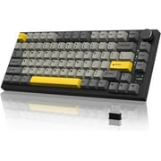 AK820 PRO Mechanical Keyboard with TFT Smart Display&Knob,2.4G Wireless/BT5.1/USB-C Wired,75% ANSI Layout,5 Sound Absorbing Foams,Hot-Swap Linear Switch,RGB Backlit,for PC,MAC Grey