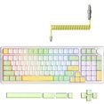 thumbnail image 1 of AK992 Gasket Wireless Mechanical Keyboard,2.4G/BT5.0/Wired,MDA PBT Keycaps,Brown Switch RGB Hot Swap, 1 of 1