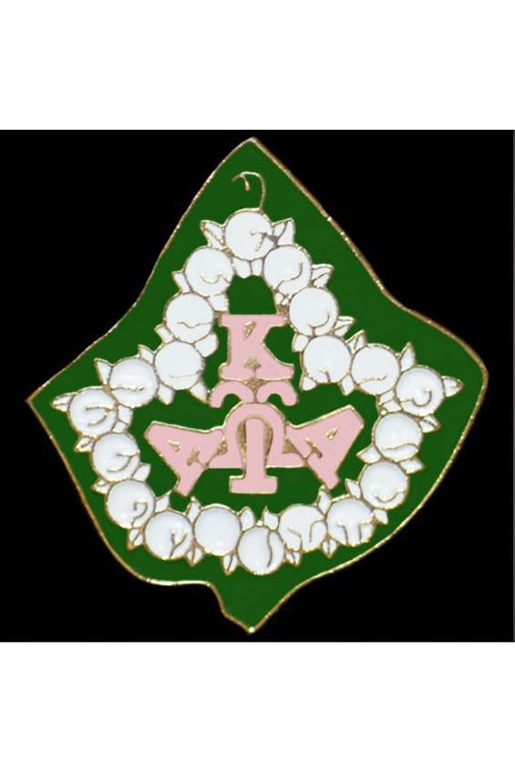 AKA 1" Pearl Ivy Lapel Pin