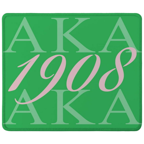 AKA 1908 Mouse Pad Also Known As Abbreviation Hip Hop Style Pink Green White Mouse Mat Non-Slip Rubber Base Mousepad for Computer Laptop PC Gaming Working Office & Home 9.5x7.9 Inch