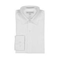 thumbnail image 1 of AKA Boys White On White Long Sleeve Dress Shirt Dobby Stripe 2T, 1 of 3