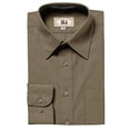 thumbnail image 1 of AKA Boys Wrinkle Free Solid Long Sleeve Dress Shirt - Light Grey 8, 1 of 1