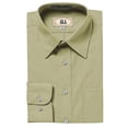 thumbnail image 1 of AKA Boys Wrinkle Free Solid Long Sleeve Dress Shirt - Lime 16, 1 of 1