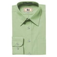 thumbnail image 1 of AKA Boys Wrinkle Free Solid Long Sleeve Dress Shirt - Mint Green 16, 1 of 1