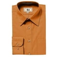 thumbnail image 1 of AKA Boys Wrinkle Free Solid Long Sleeve Dress Shirt - Rust 14, 1 of 1