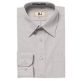 thumbnail image 1 of AKA Boys Wrinkle Free Solid Long Sleeve Dress Shirt - Silver Grey 8, 1 of 1