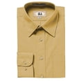 thumbnail image 1 of AKA Boys Wrinkle Free Solid Long Sleeve Dress Shirt - Tan 20, 1 of 1