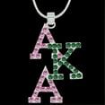 thumbnail image 1 of AKA Crystal Overlap Letters Necklace, 1 of 1