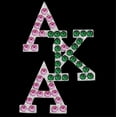 thumbnail image 1 of AKA Crystal Overlap Letters Pin, 1 of 1