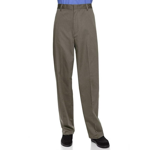 AKA Half Elastic Flat Front Men's Slacks Big Sizes Available