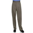 thumbnail image 1 of AKA Half Elastic Flat Front Men's Slacks Olive 32W x 32L, 1 of 5